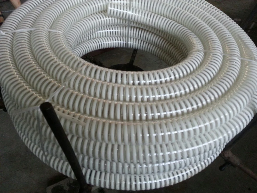 Flexible Spiral Helix Water Delivery Discharge PVC Suction Pipe Industrial Vacuum Cleaner Hose