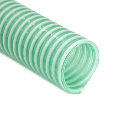 Tubo de succión de PVC de descarga de suministro de agua de hélice espiral flexible Manguera de aspiradora industrial